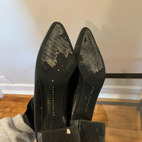 Zara Leather Zippered Bootie - Picture 4 of 4